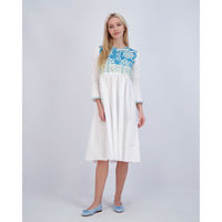 Ava and Lu White Tribal Dress