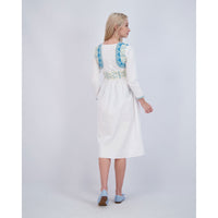 Ava and Lu White Tribal Dress