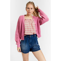 Indee Indian Pink Cotton Cardigan