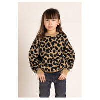 Finger in the Nose Laureen Mocca Leopard Oversized Jumper