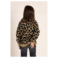 Finger in the Nose Laureen Mocca Leopard Oversized Jumper