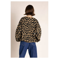 Finger in the Nose Laureen Mocca Leopard Oversized Jumper