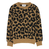 Finger in the Nose Laureen Mocca Leopard Oversized Jumper