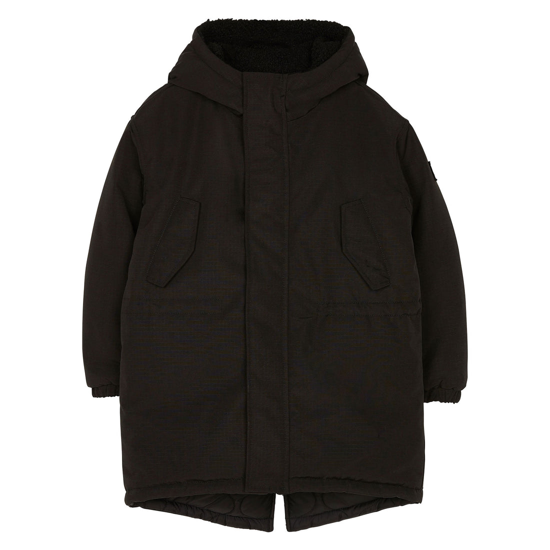 Finger in the Nose Law Black Reversible Hooded Parka