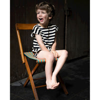 Bonnie and the Gang Ink Stripe Joa Terry Jumpsuit