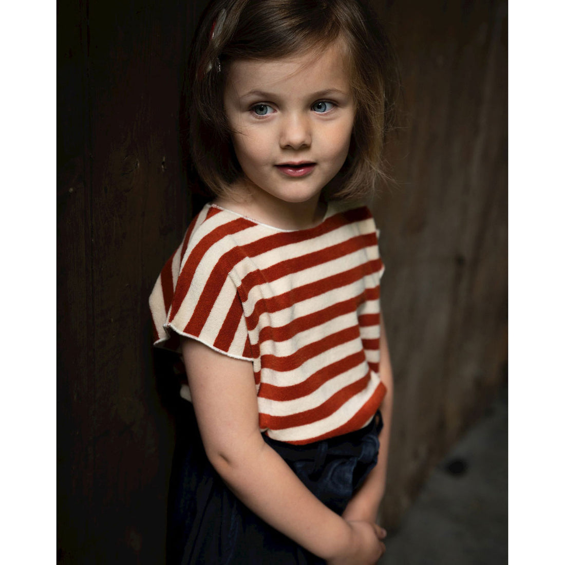 Bonnie and the Gang Hazel Stripe Mil T Shirt