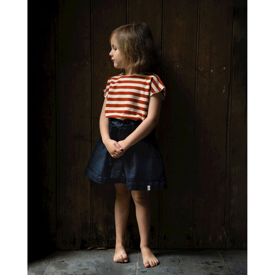 Bonnie and the Gang Hazel Stripe Mil T Shirt