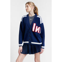 INDEE Ink Blue College Knit Cardigan