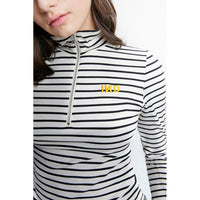 INDEE Cream Turtle Neck T Shirt