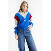 INDEE Royal Blue Zipped Polar Sweatshirt