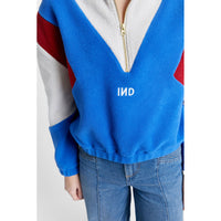 INDEE Royal Blue Zipped Polar Sweatshirt