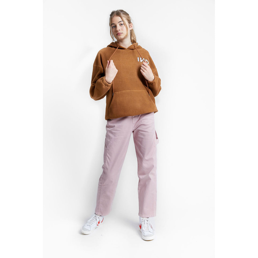 INDEE Caramel Brown Oversized Polar Hoody