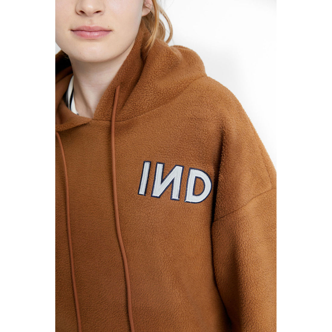 INDEE Caramel Brown Oversized Polar Hoody