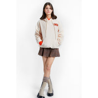 INDEE Off White Oversized Polar Hoody