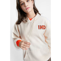 INDEE Off White Oversized Polar Hoody