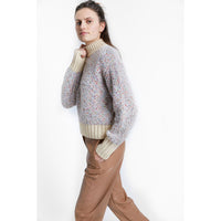 INDEE Off White Speckeled Knit Sweater
