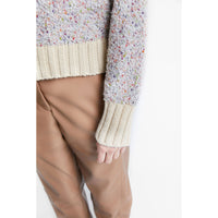 INDEE Off White Speckeled Knit Sweater