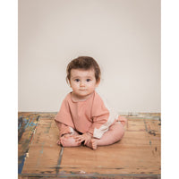 Bonnie and the Gang Coral Blush/Biscuit Aya Knotted Sweater