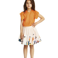Molo  Orange Ruffle Blouse - Ladida