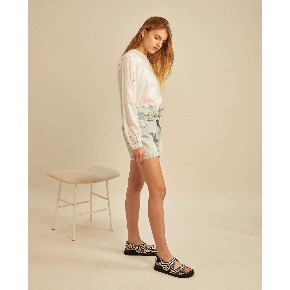 Les Coyotes de Paris Cream Boyd Blouse