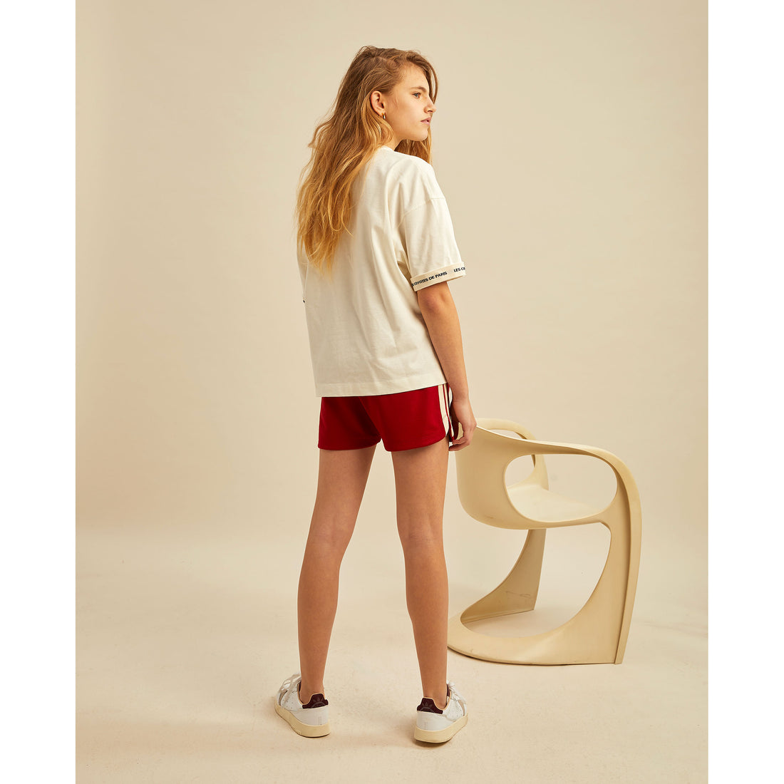 Les Coyotes de Paris Cream Logo Evelyn Tee