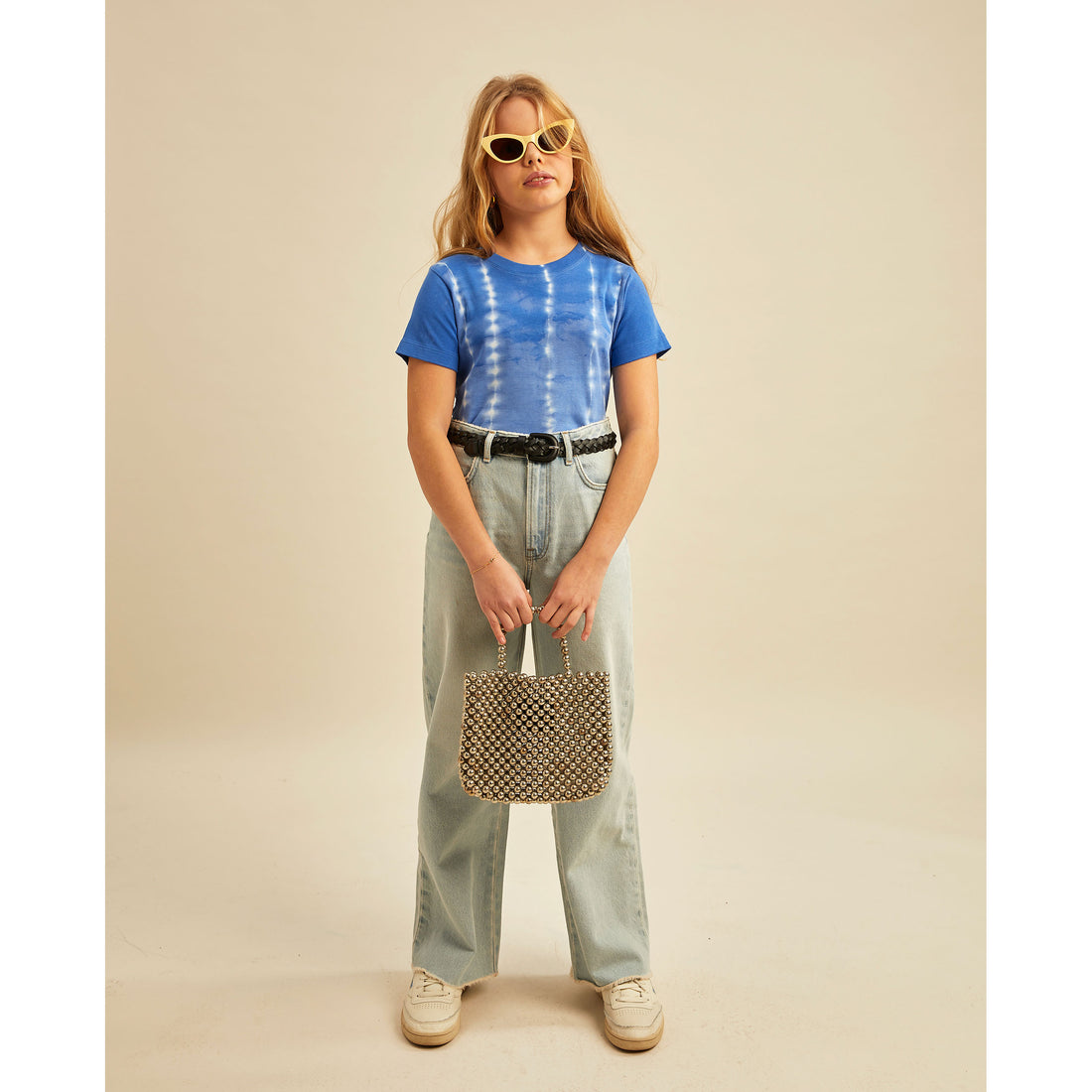 Les Coyotes de Paris Blue Tie Dye Tee