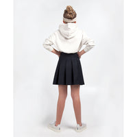 Les Coyotes De Paris Navy Vicky Classic Pleated Skirt