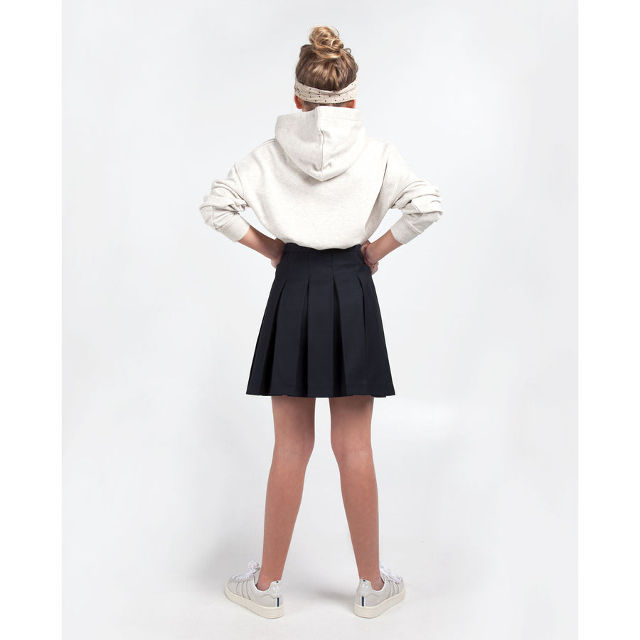 Les Coyotes De Paris Navy Vicky Classic Pleated Skirt