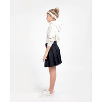 Les Coyotes De Paris Navy Vicky Classic Pleated Skirt