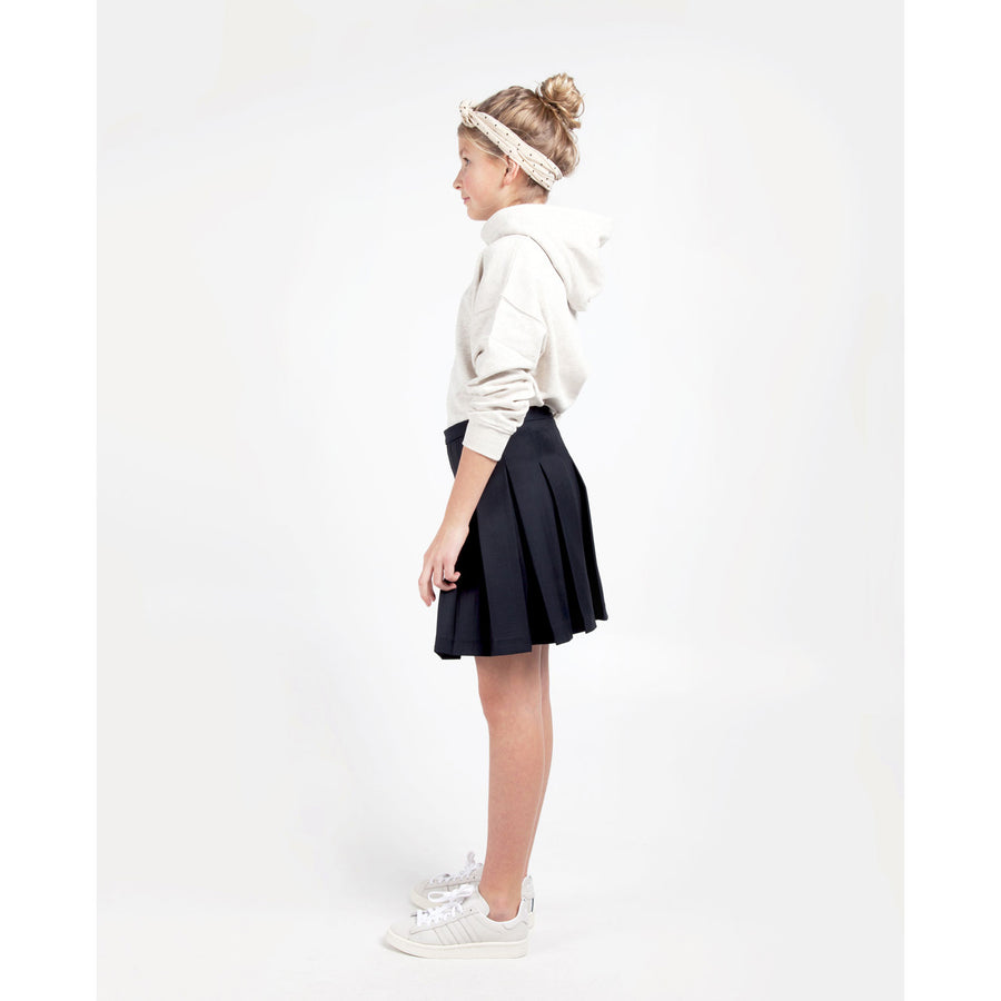 Les Coyotes De Paris Navy Vicky Classic Pleated Skirt