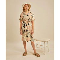 Les Coyotes de Paris Nude Tropical Fifi Tie Dress
