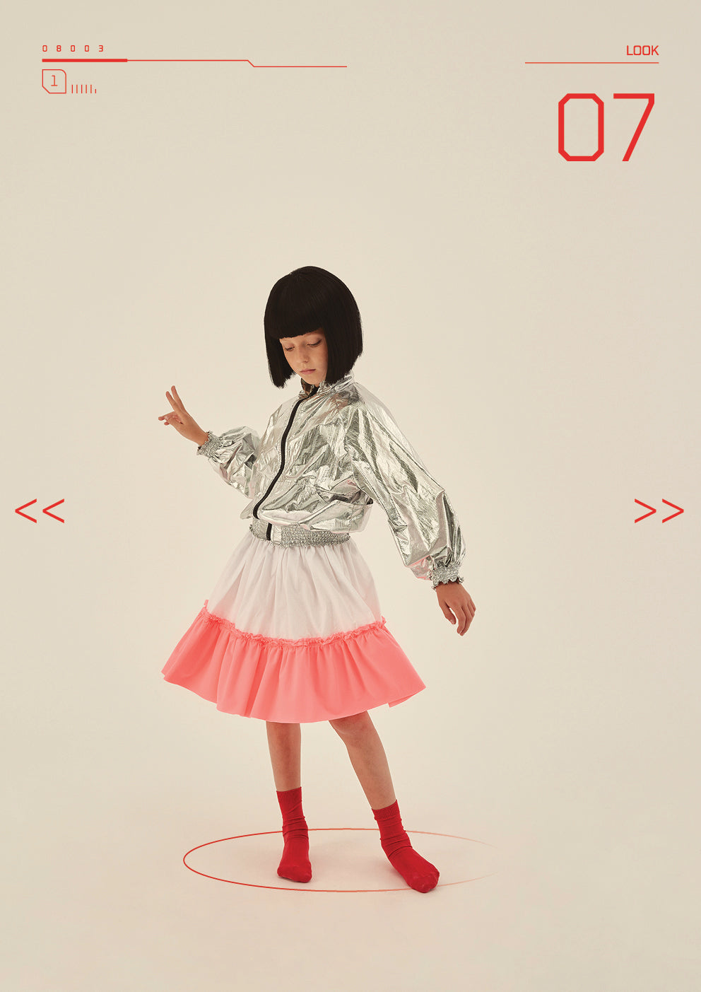 Little Creative Factory White Kawaii Mini Skirt