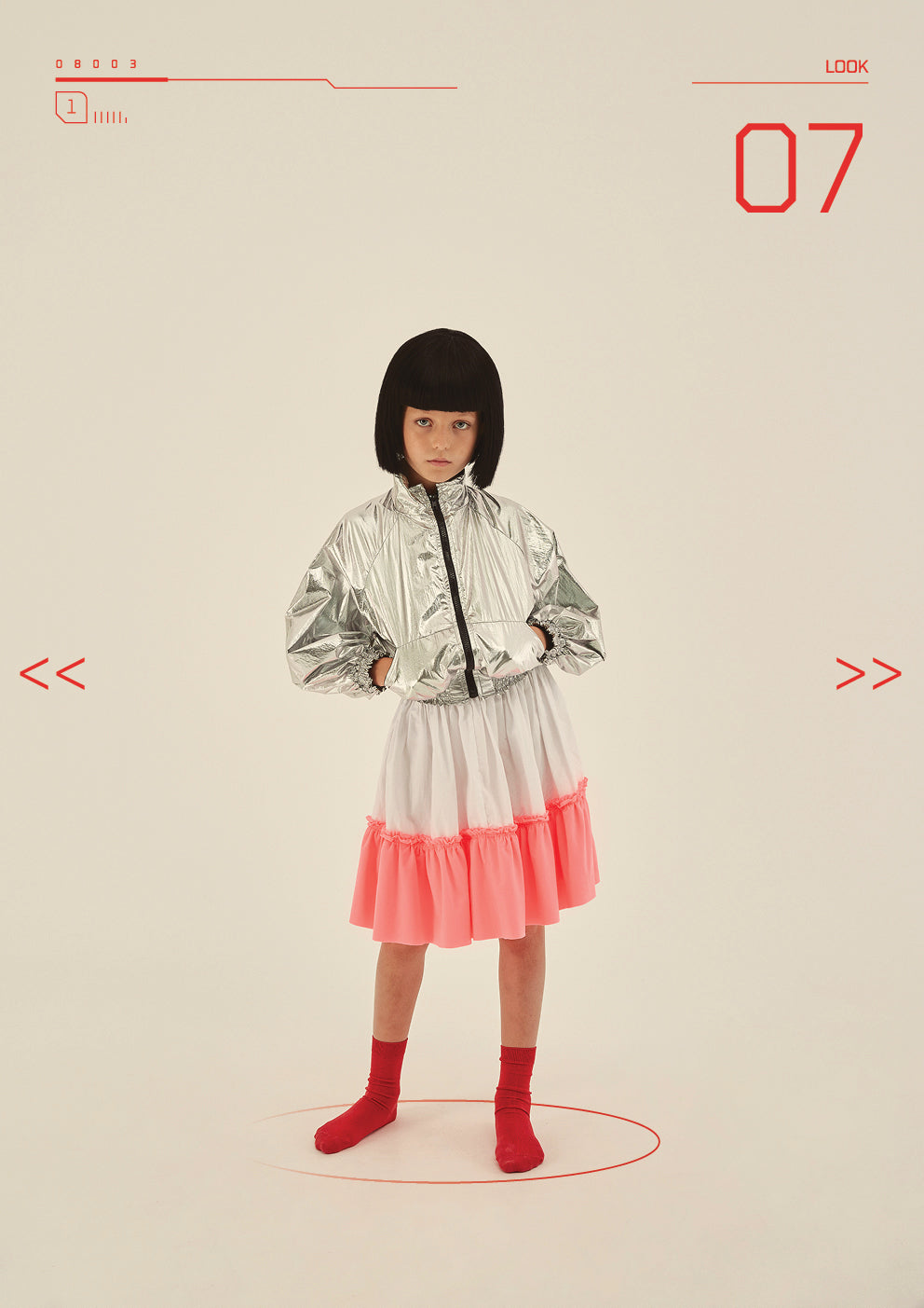 Little Creative Factory Silver Futuristic Bomber Jacket