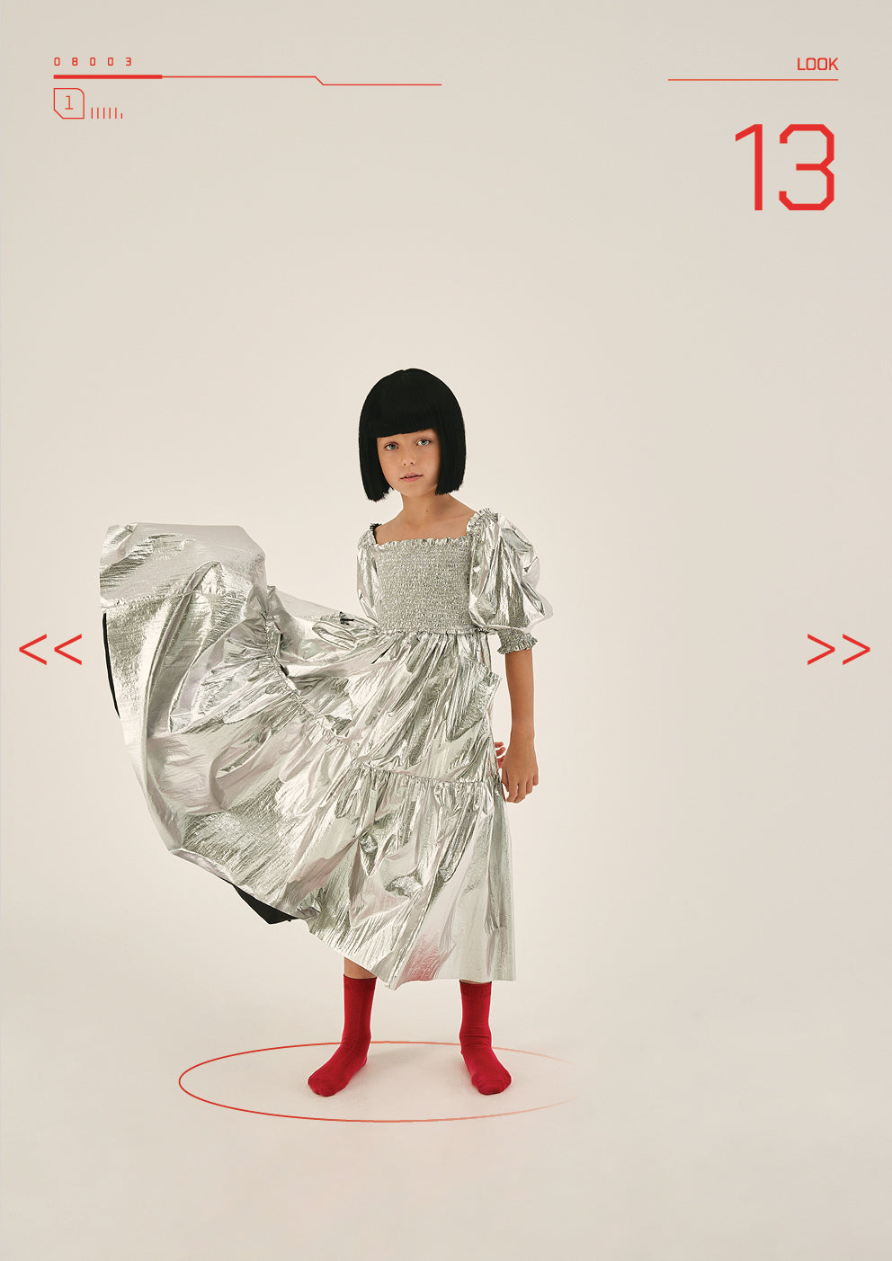 Little Creative Factory Silver Futuristic Dress