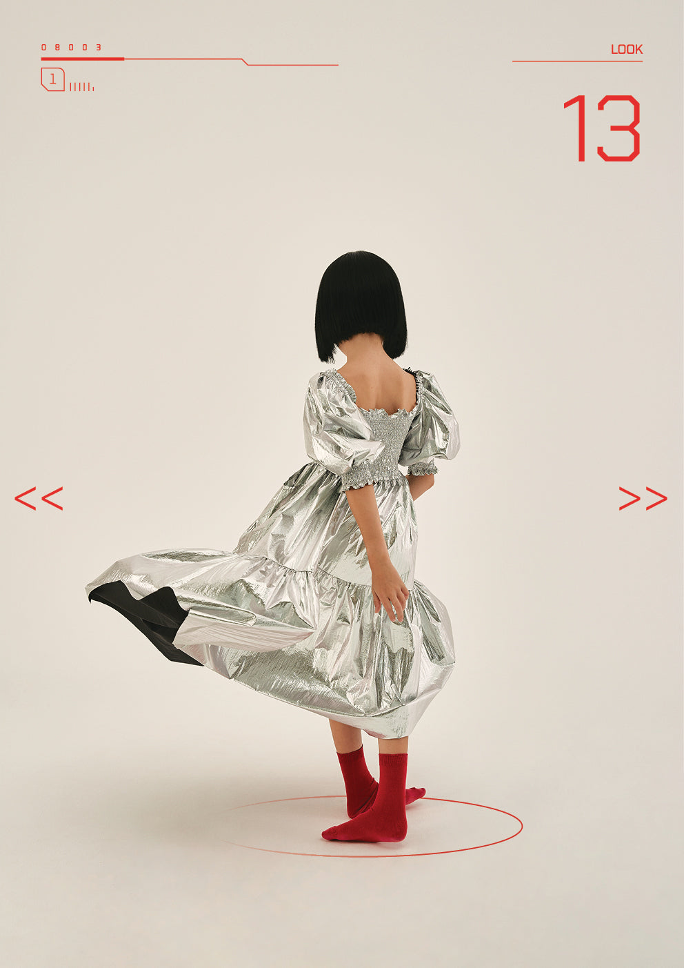 Little Creative Factory Silver Futuristic Dress
