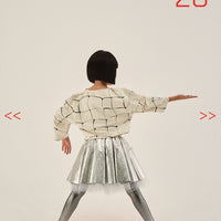 Little Creative Factory Silver Futuristic Mini Skirt
