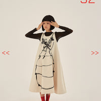 Little Creative Factory Cream Arty Dress