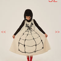 Little Creative Factory Cream Arty Dress
