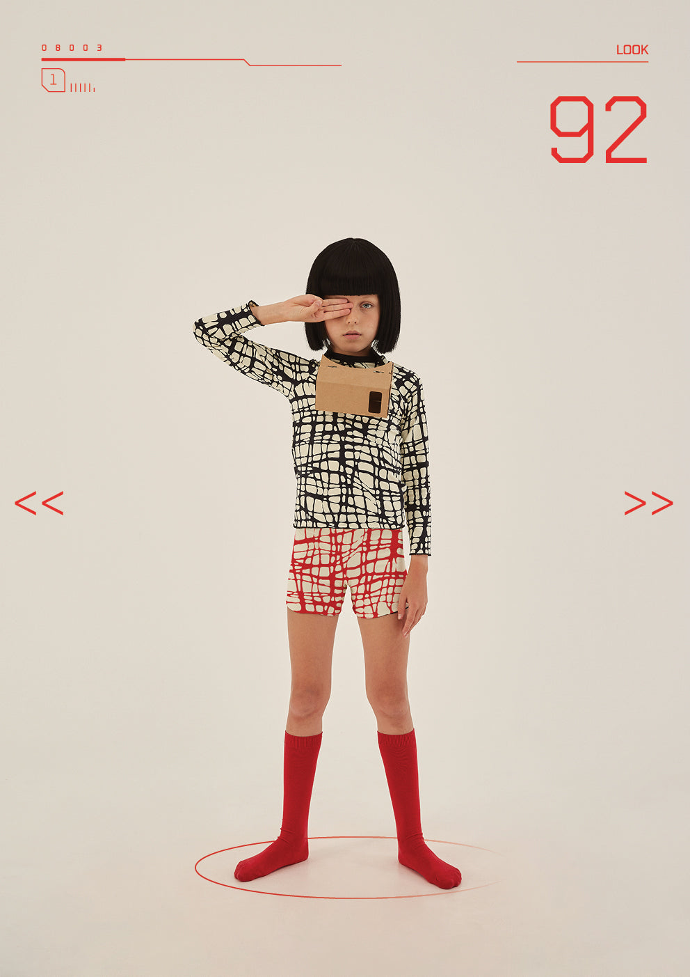 Little Creative Factory Red Mod Swim Shorts