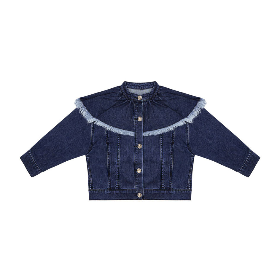 The New Society  Blue Denim Leah Jacket