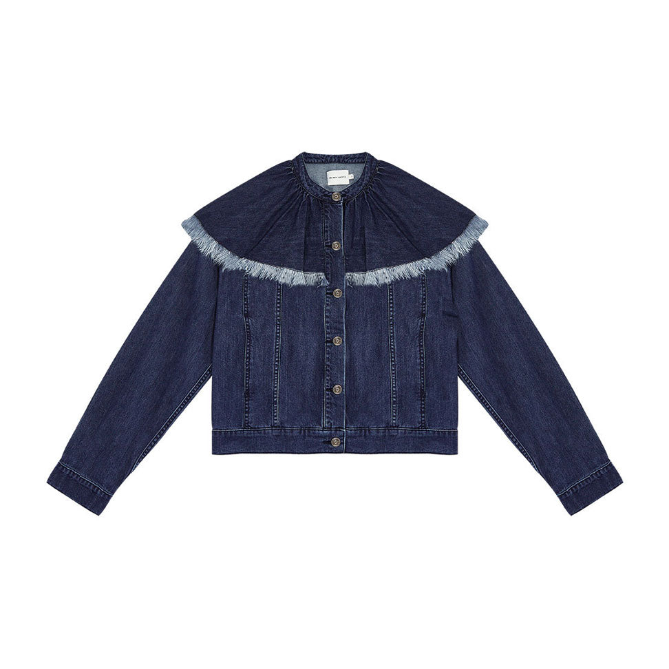 The New Society  Blue Denim Leah Woman Jacket