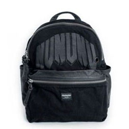 NUNUNU Black Leather Backpack