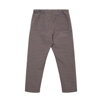 Caramel Brown Blue Check Leda Trousers