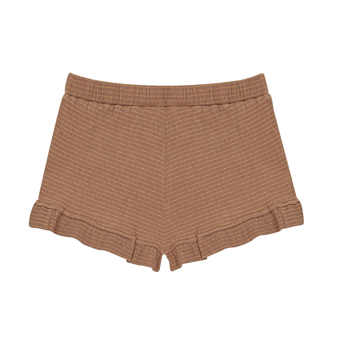 Little Hedonist Cafe Au Lait Ruffled Short