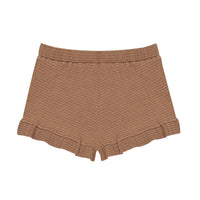 Little Hedonist Cafe Au Lait Ruffled Short