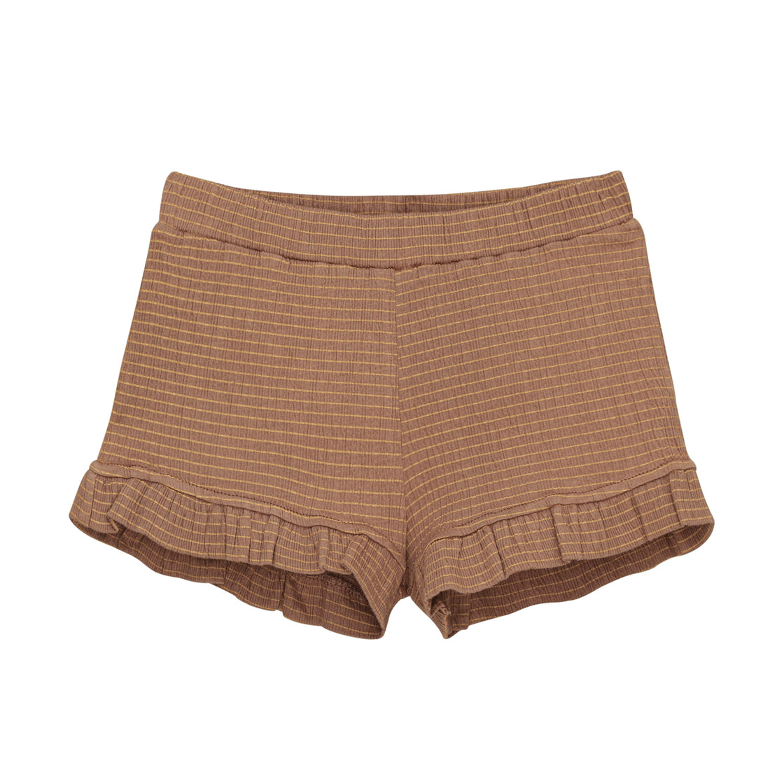 Little Hedonist Cafe Au Lait Ruffled Short