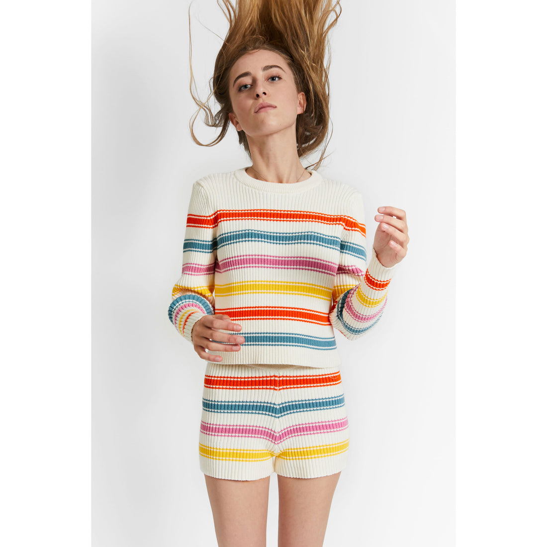 Indee Striped Knit Sweater