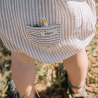 Buho Light Grey Stripes Jumpsuit