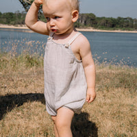 Buho Light Grey Stripes Jumpsuit