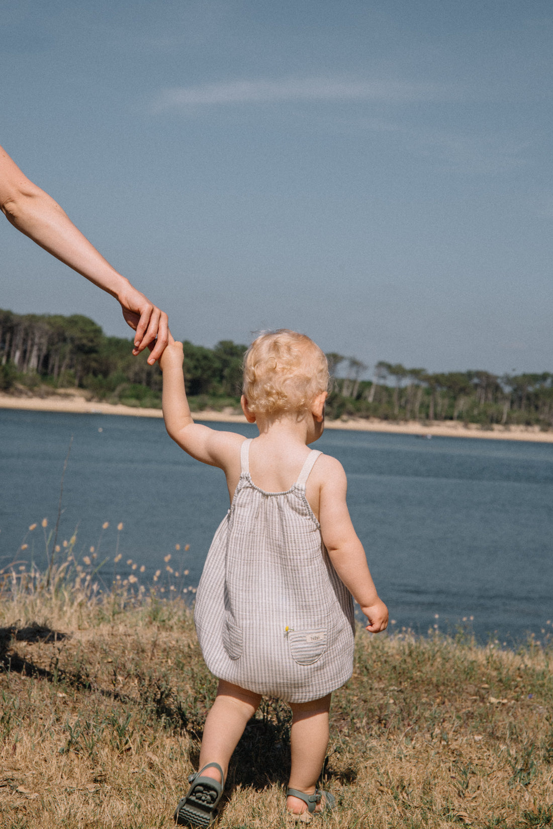 Buho Light Grey Stripes Jumpsuit